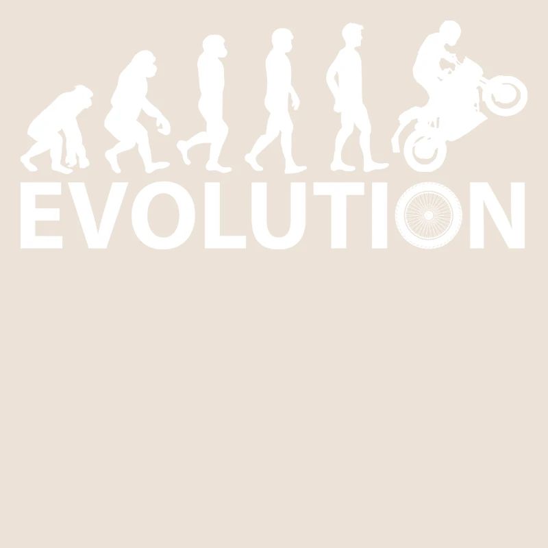 Evolution Affe zum Motorbiker Lustiges Geschenk
