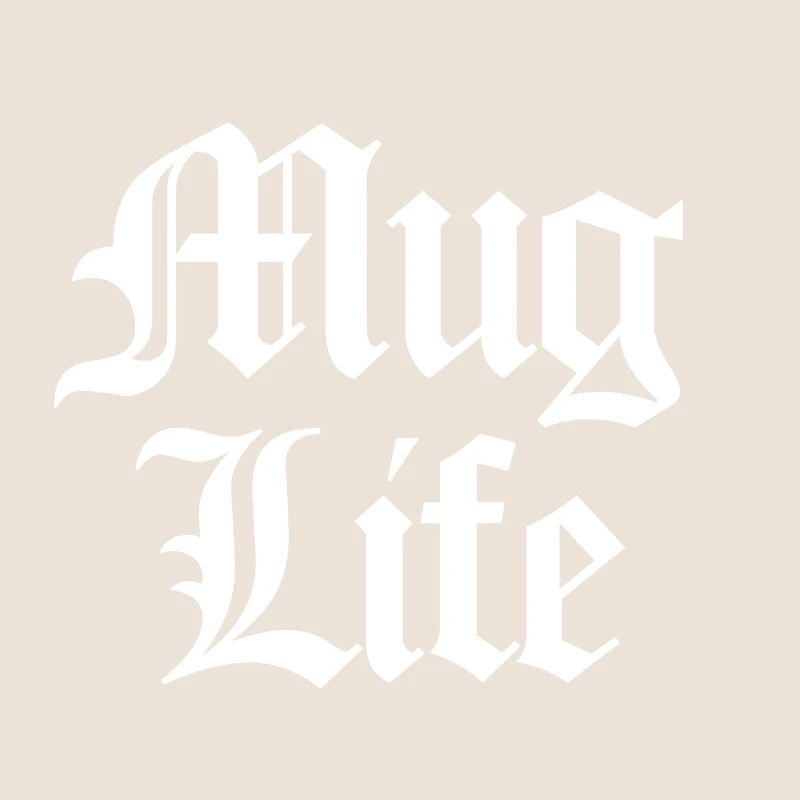 Mug Life (Pun) blanc