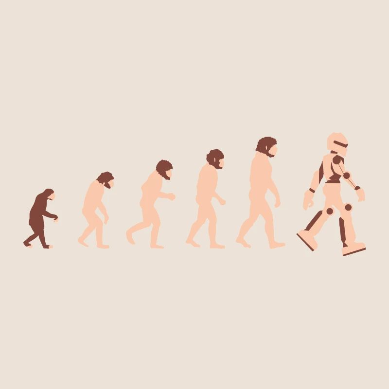 Theorie der Evolution Roboter Zukunft - Geschenkid
