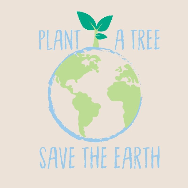 Plant a tree save the earth Climate change