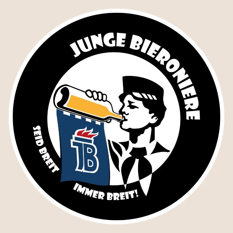 junge Bieroniere Button