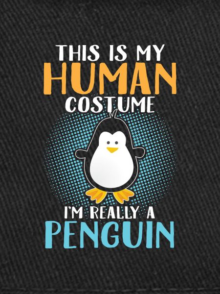 Penguin in human costume