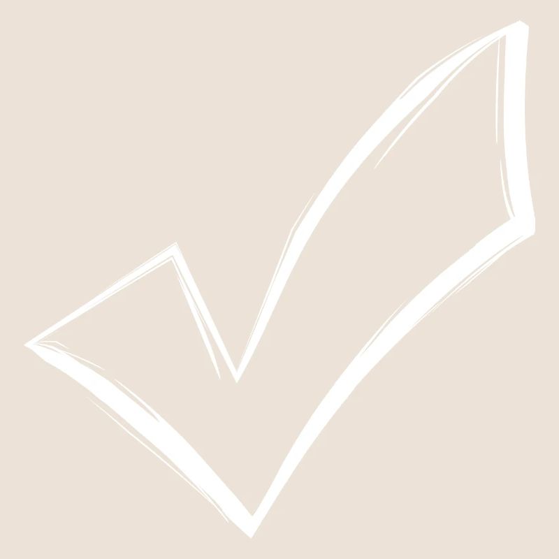 Tick Chop OK Seen White Vector