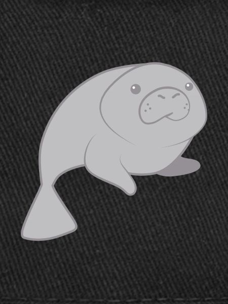 Cute round manatee