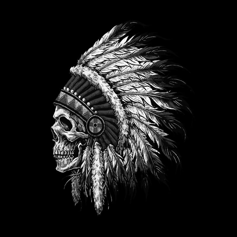 Indianischer Ureinwohner-Schädel