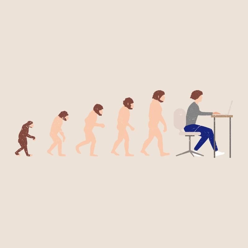 Evolution Entwickler Programmierer Lustiges Gift