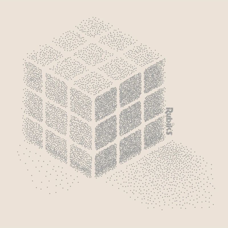 Rubik's Cube Stippling Dotted Cube