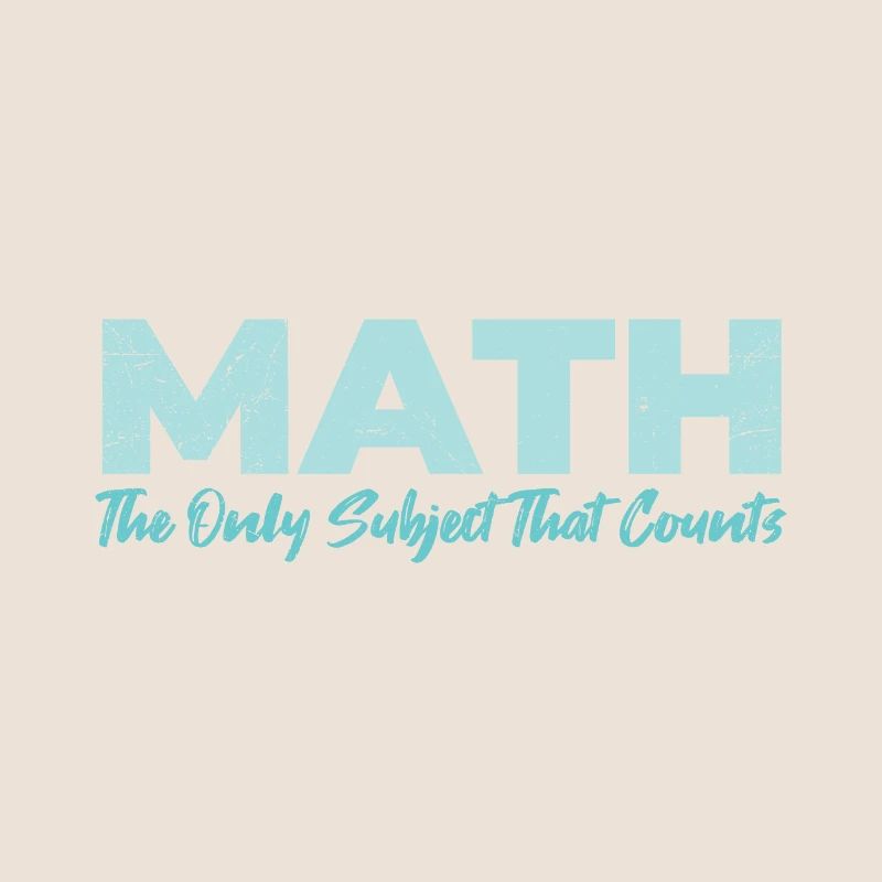 Math Le seul sujet qui compte Idée cadeau