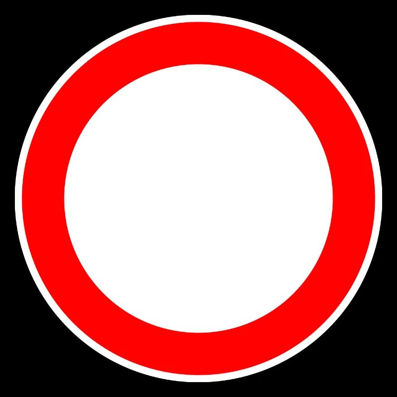 Panneau de signalisation circulaire modèle