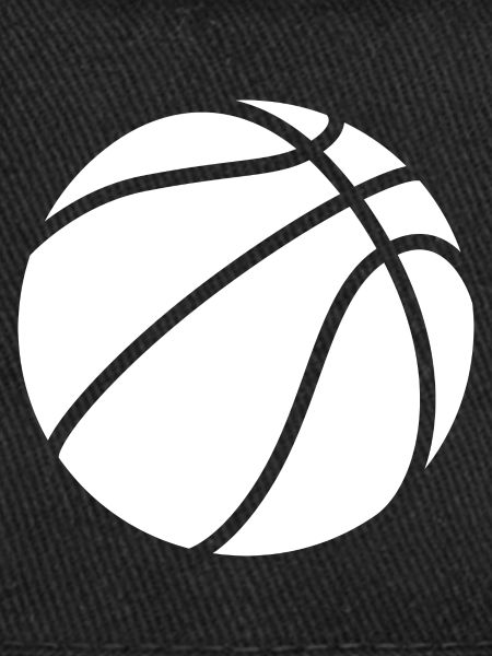 Basketball logo white
