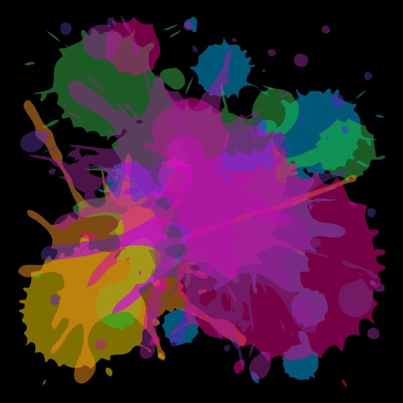 Éclaboussures de peinture, éclaboussures, moderne