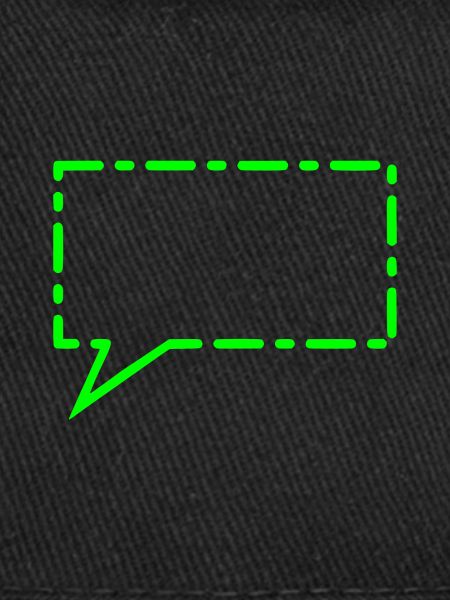 Bulle de dialogue en vert