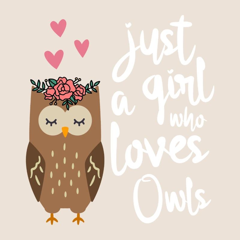 Eule Nur ein Mädchen dass Eulen liebt