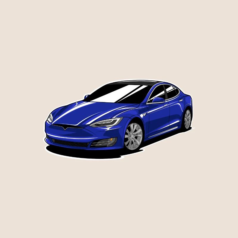 Blue Model S