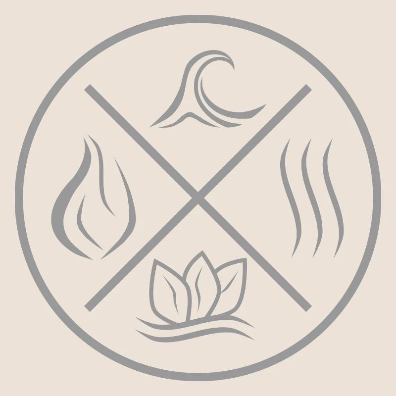 Les 4 éléments - feu, eau, terre, air