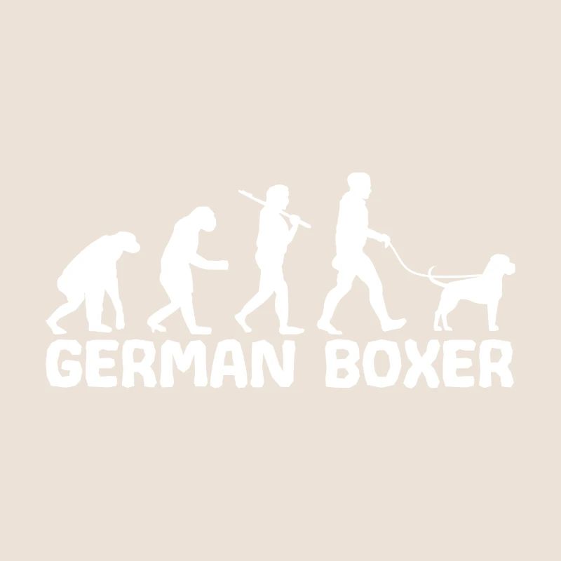 Deutsche Boxer Hundebesitzer Gassi Evolution