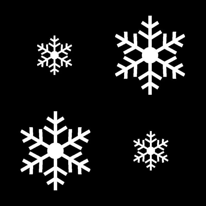 White snowflake / white snowflake