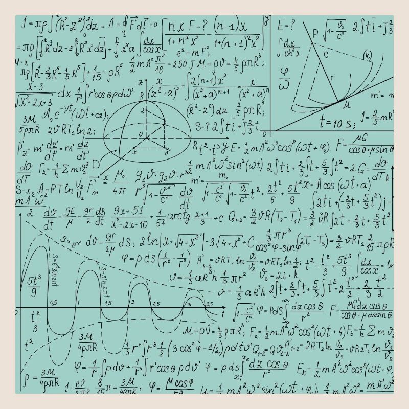 Math Equation Pattern, Math Formula Lover Gift