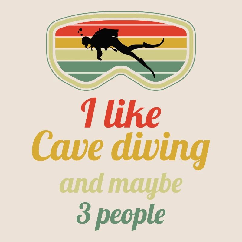 Vintage Retro Caving Spelunking Cave Explorer Gift