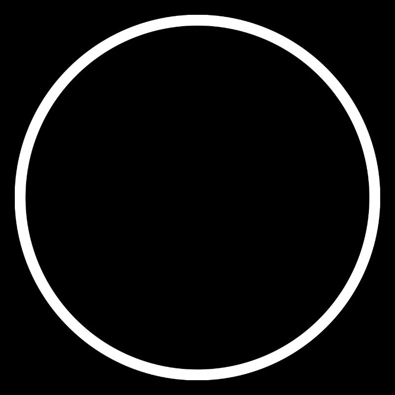Cercle rond blanc