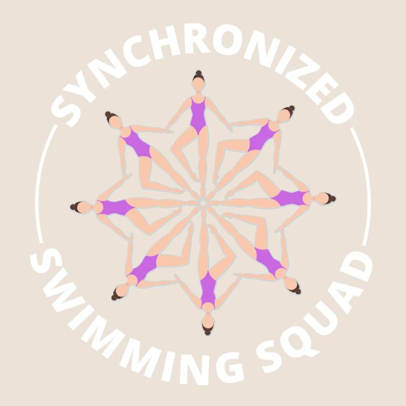 Synchro Swim Swimmer Synchronized Swimming Squad
