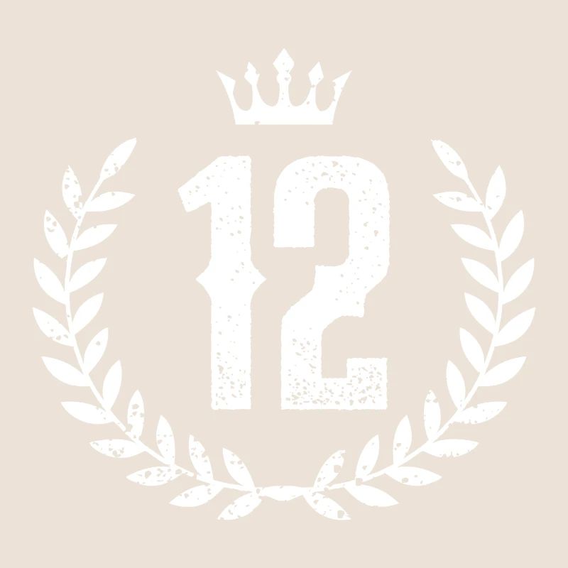 12 Number wreath
