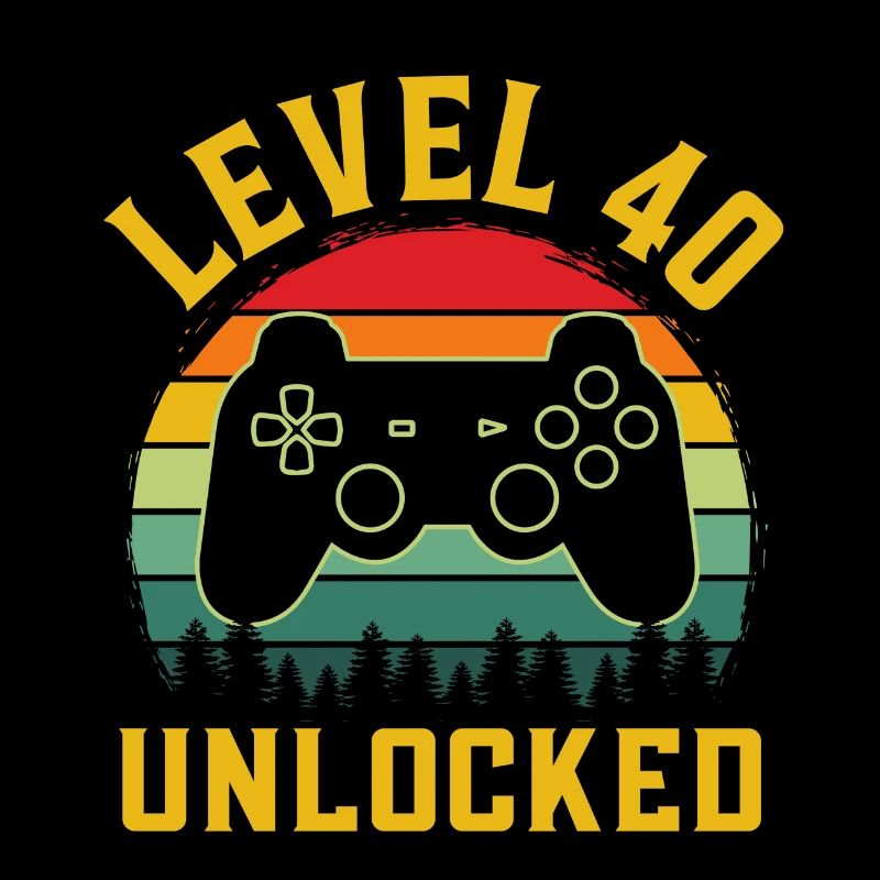 Level 40 unlocked t-shirt level 40 complete