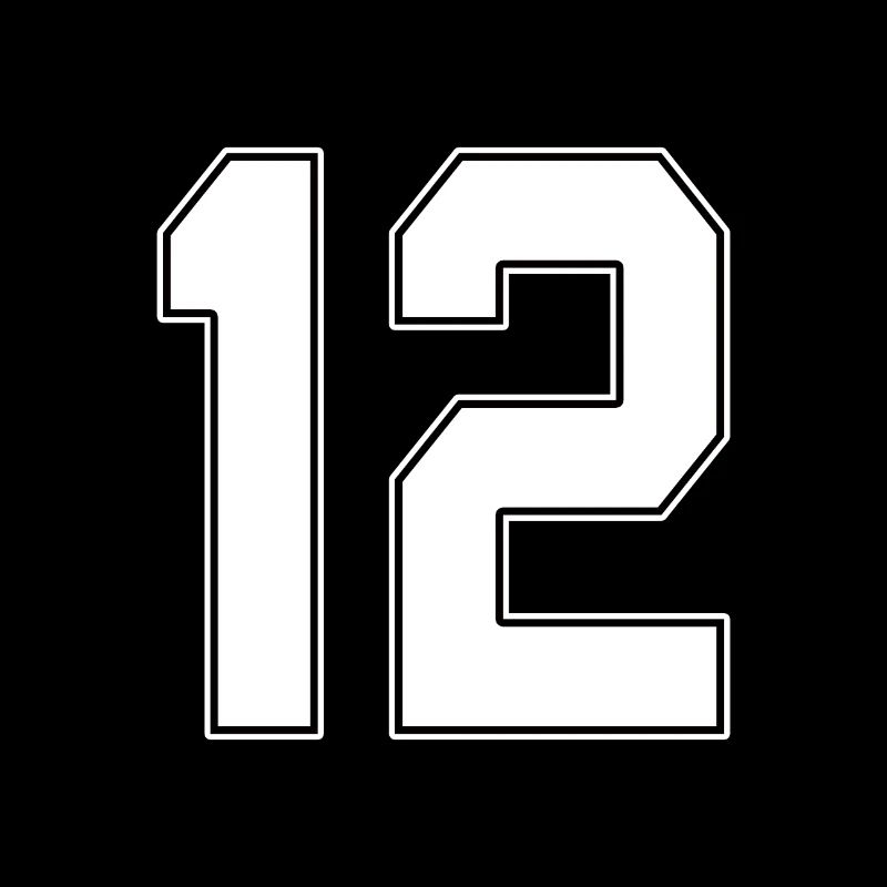 12 ans numéro maillot 12