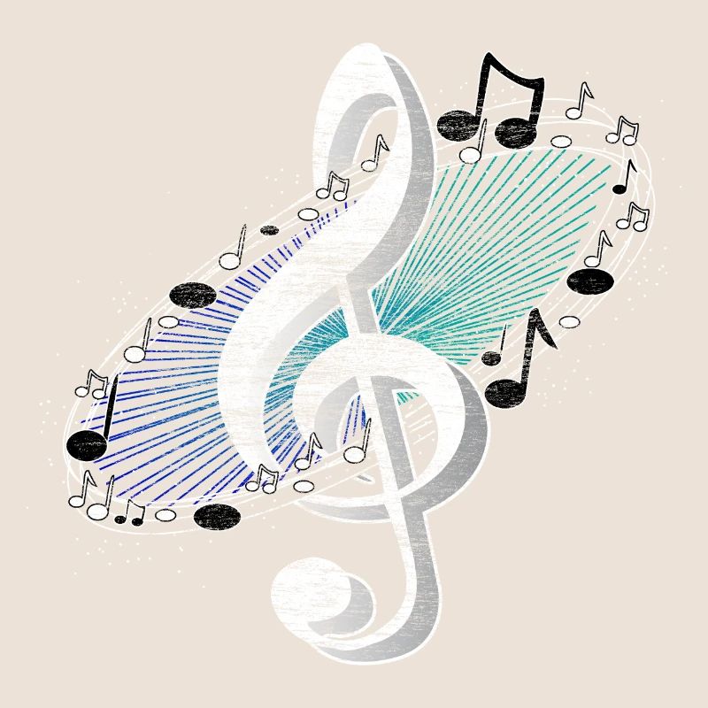 Clé de partition Mélodie choeur idée de cadeau