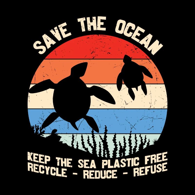 Save The Ocean Keep The Sea Plastic Free