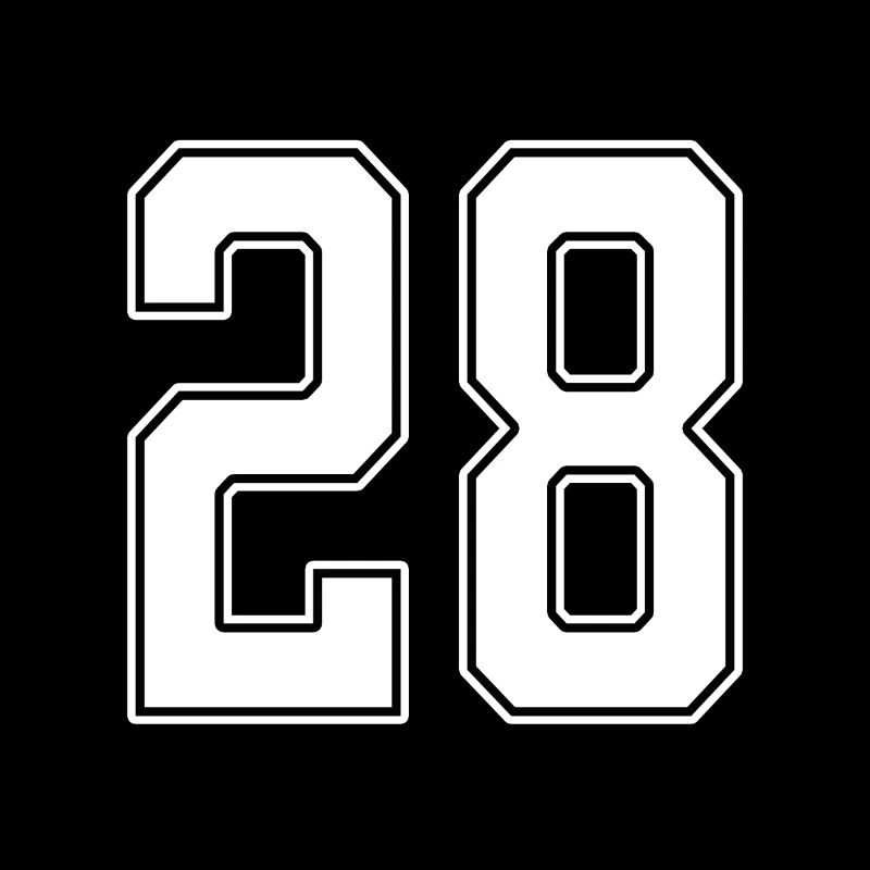 28 years old jersey number 28