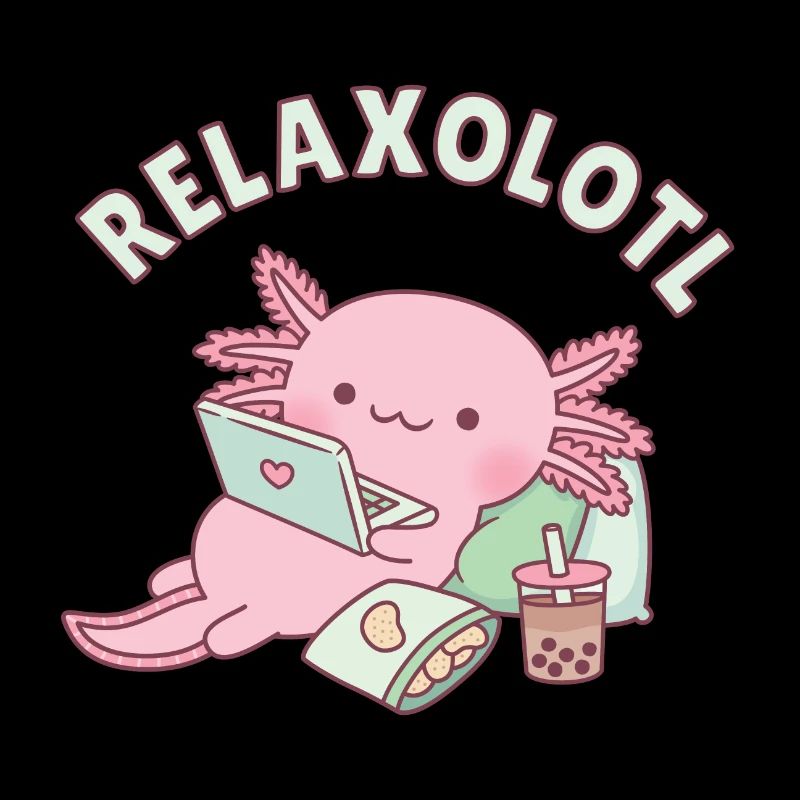 Mignon relaxant Axolotl Relaxolotl Pun