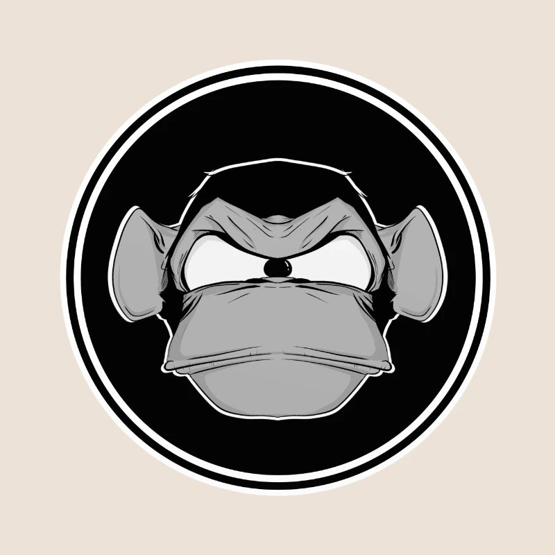 Schimpanse Affe lustig Comic Comicstyle Gaming