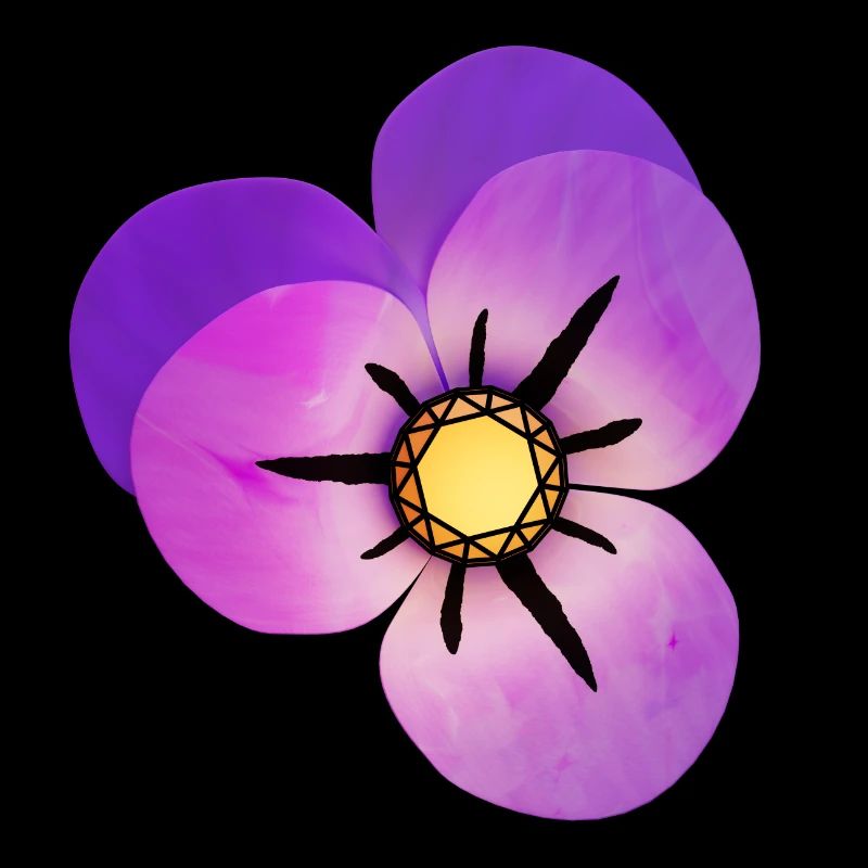 Magic Violet Petals