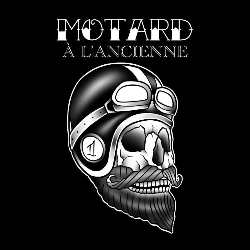 Altmodischer Biker