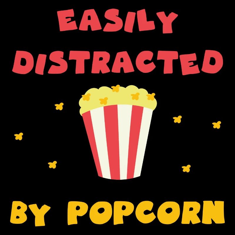 Distrait par Popcorn Citation ironique Popcorn