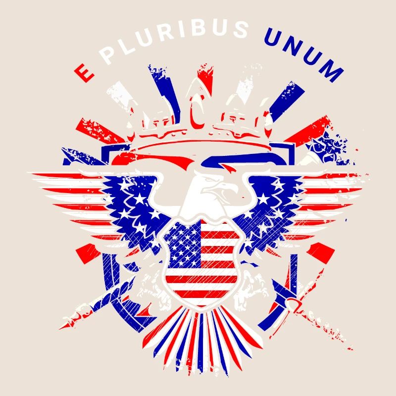 A beautiful American eagle design