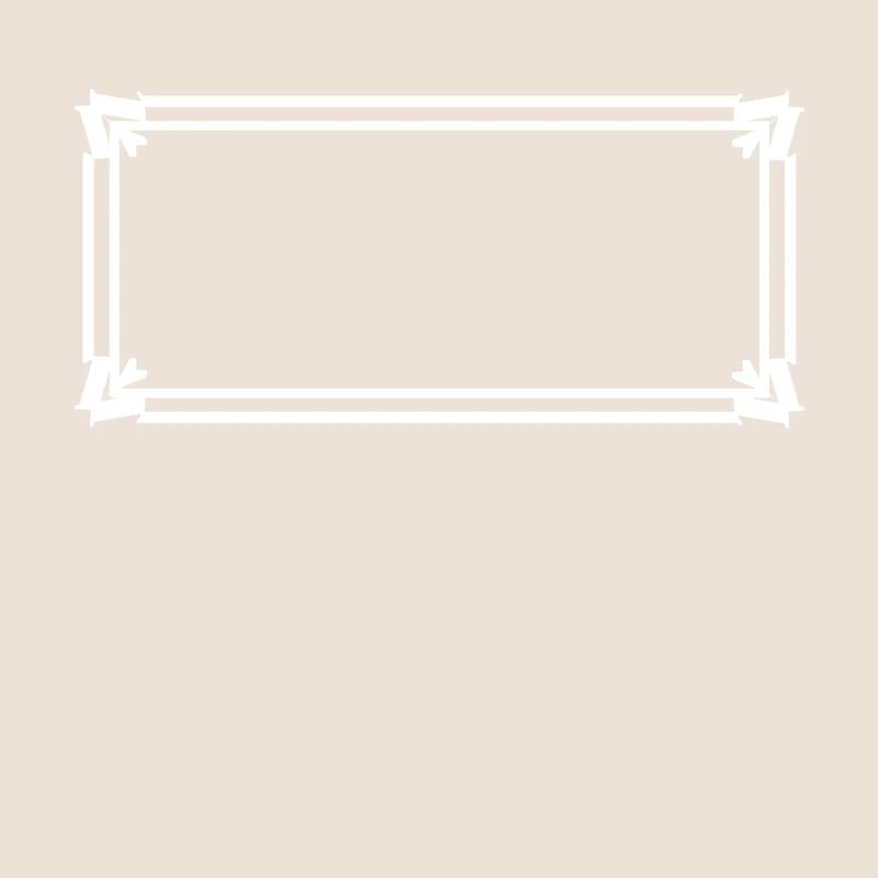 Rectangular frame with ornaments