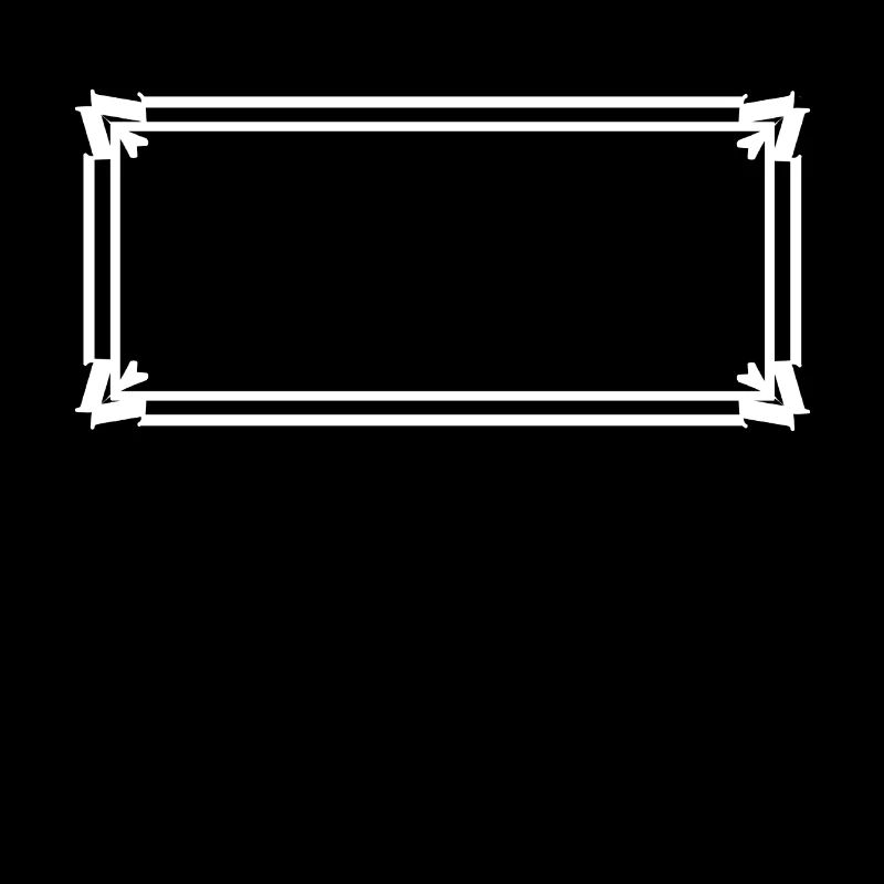Rectangular frame with ornaments