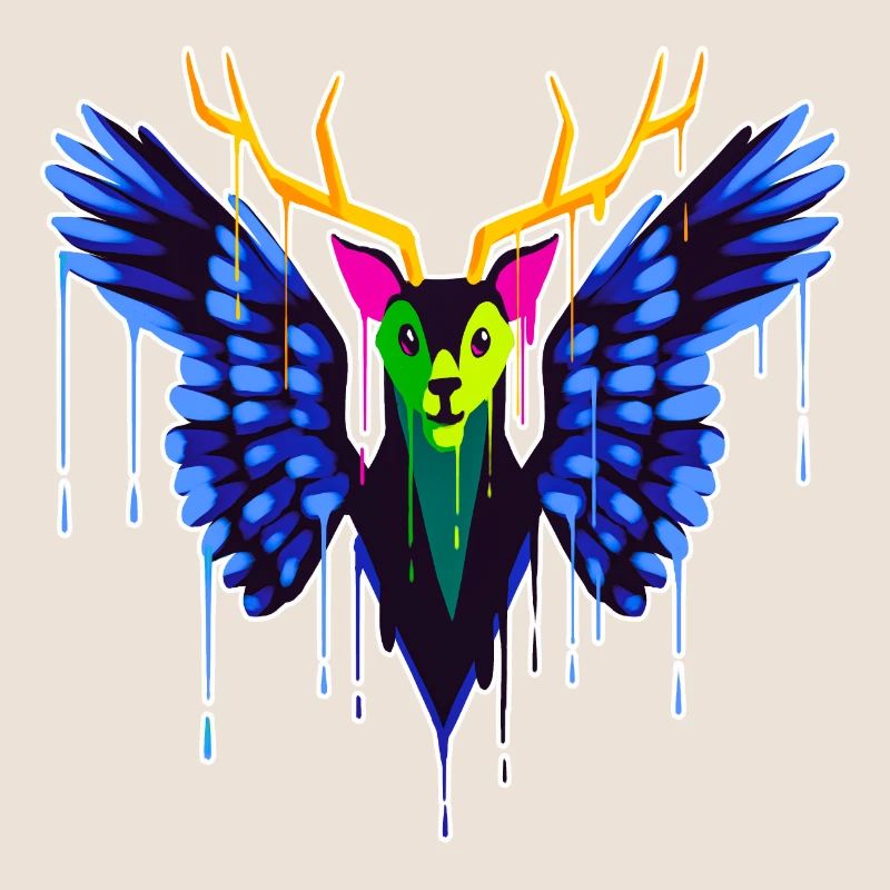 A Beautiful and Fun Peryton Bat Design