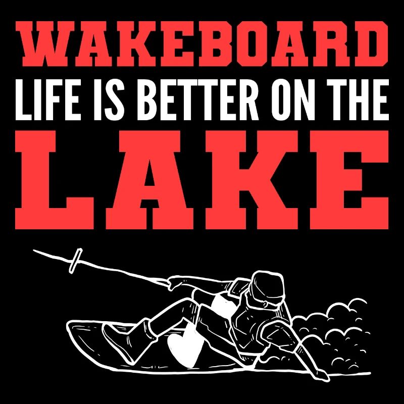 Mieux au poison de wakeboarder du lac