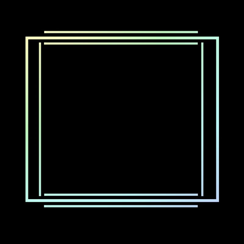 Colorful Lines Square Frame Decoration