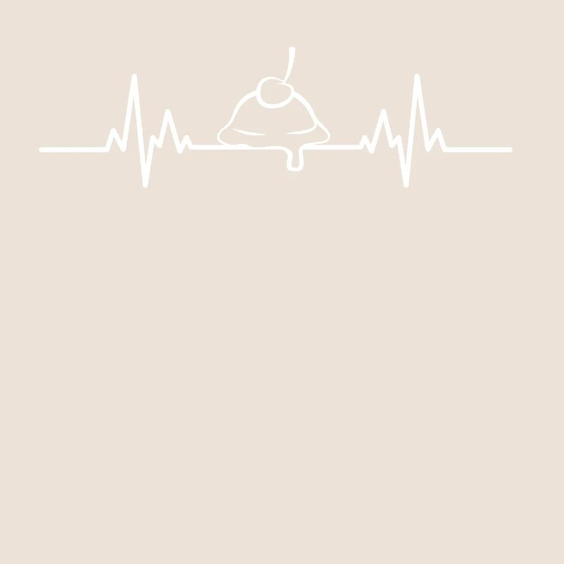 EKG Eiskugel mit Kirsche