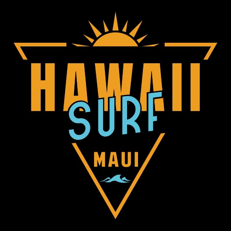 Hawaï Surf Maui Rétro Triangle
