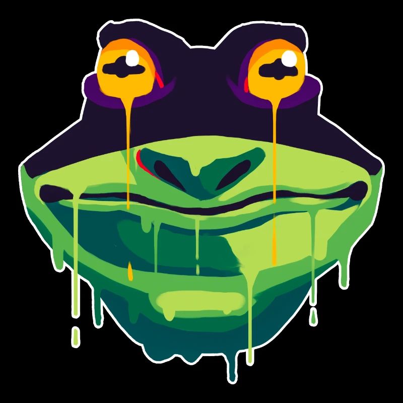 A Beautiful and Funny Frog Design