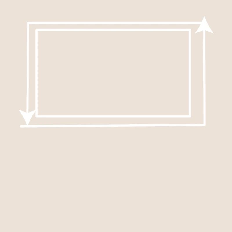 White Arrow Frame Rectangular