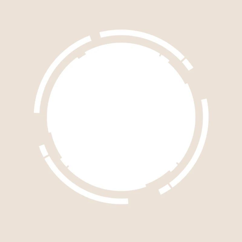 White frame background Kreisfömig