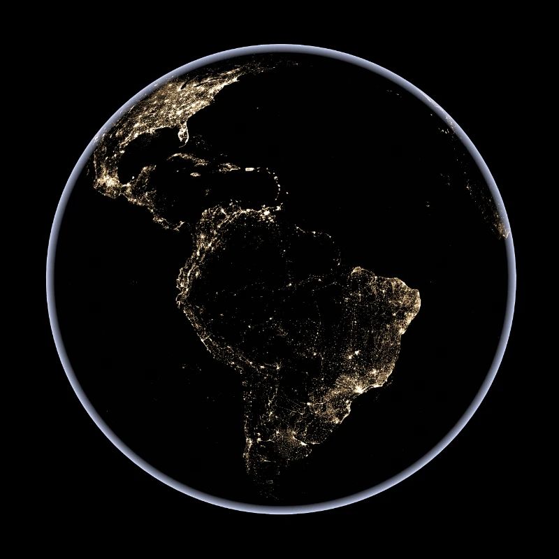 Earth Night Lights