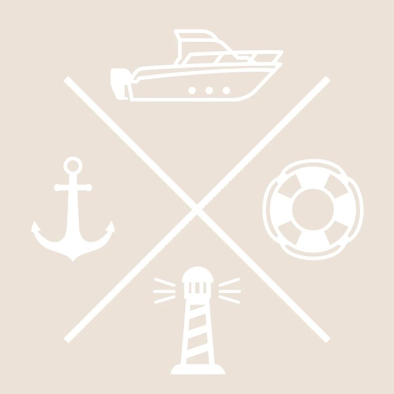 Lighthouse Compass Marine Motorboot Anker