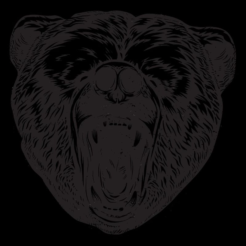 Braunbär Kopf Bär Motiv für Braunbären Team oder